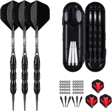 Professional Soft Tip Darts Set 20 Grams - 50 Rubber O-Rings + 30 Darts Plastic 