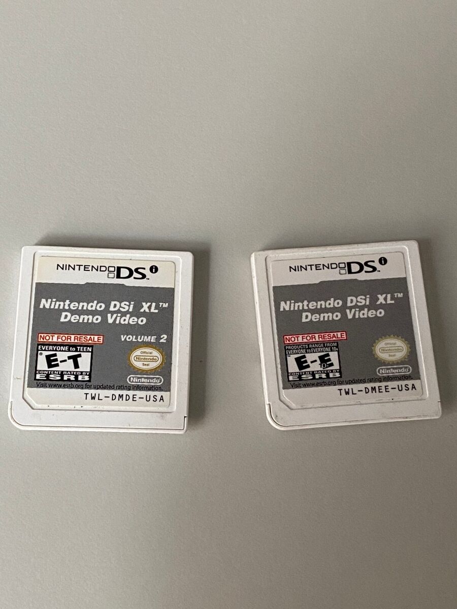 The Nintendo DSi XL Demo Video Carts 