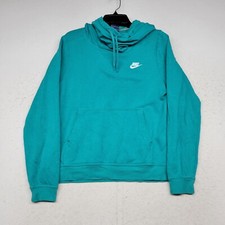 Nike Sweater Womems Medium Blue Sweatshirt Pullover Cowl Outdoor Swoosh