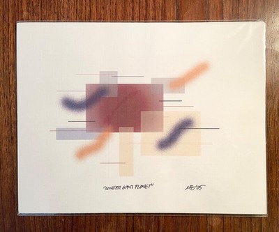 Original art print ''Linear Gauss Planet'' by Michael Blumenstock