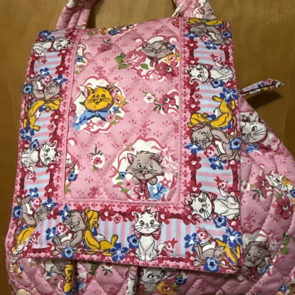 VERA BRADLEY DISNEY ARISTOCATS DRAWSTRING BACKPACK:NWT CATS - Image 3 of 4
