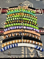 Lot of 15 Vintage Wooden Crochet Hangers Country Retro 70 s 80 s Rainbow