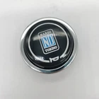 NARDI Torino Horn Button Silver Ring Blue Logo Made in Italy Used
