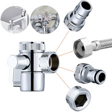 Faucet Diverter Valve with Aerator - Sink to Garden Hose Adapter for Bathroom/Ki