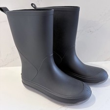 Cat Jack Black Slip-On Rain Mud Boots Kids Unisex Size 3
