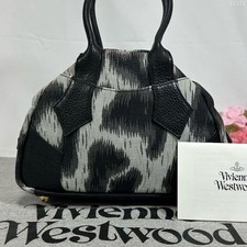 Vivienne Westwood Yasmin Black Leather Animal Print Handbag FB ZHA