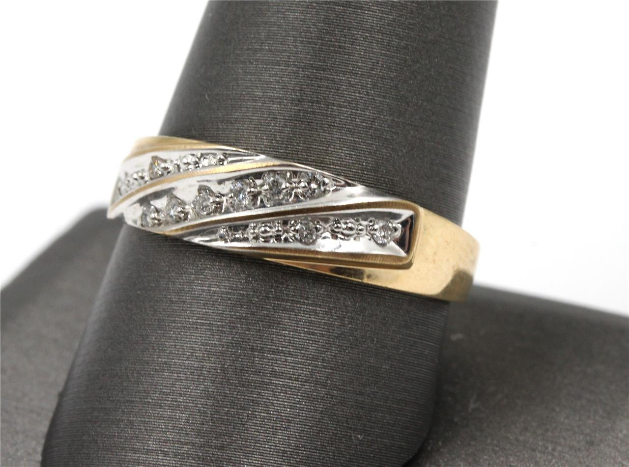 GORGEOUS AUTHENTIC 10K SOLID GOLD 10 GENUINE NATU… - image 4