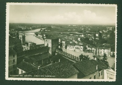 BASSANO DEL GRAPPA SEEN FROM THE CASTLE