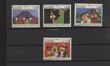 S55256 Ecuador 1967 MNH Christmas 4V Not Complete