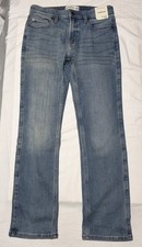 Abercrombie Kids NWT Straight Boys 13/14 Regular Denim Jeans Adjustable Waist