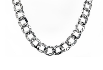 925 Pure Silver necklace crocodile motif
