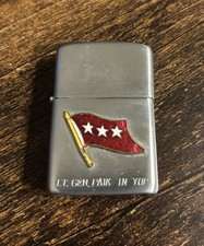 ROK Army Lt Gen Paik In Yup Engraved NESOR Lighter – Korean War Era Vintage Rare