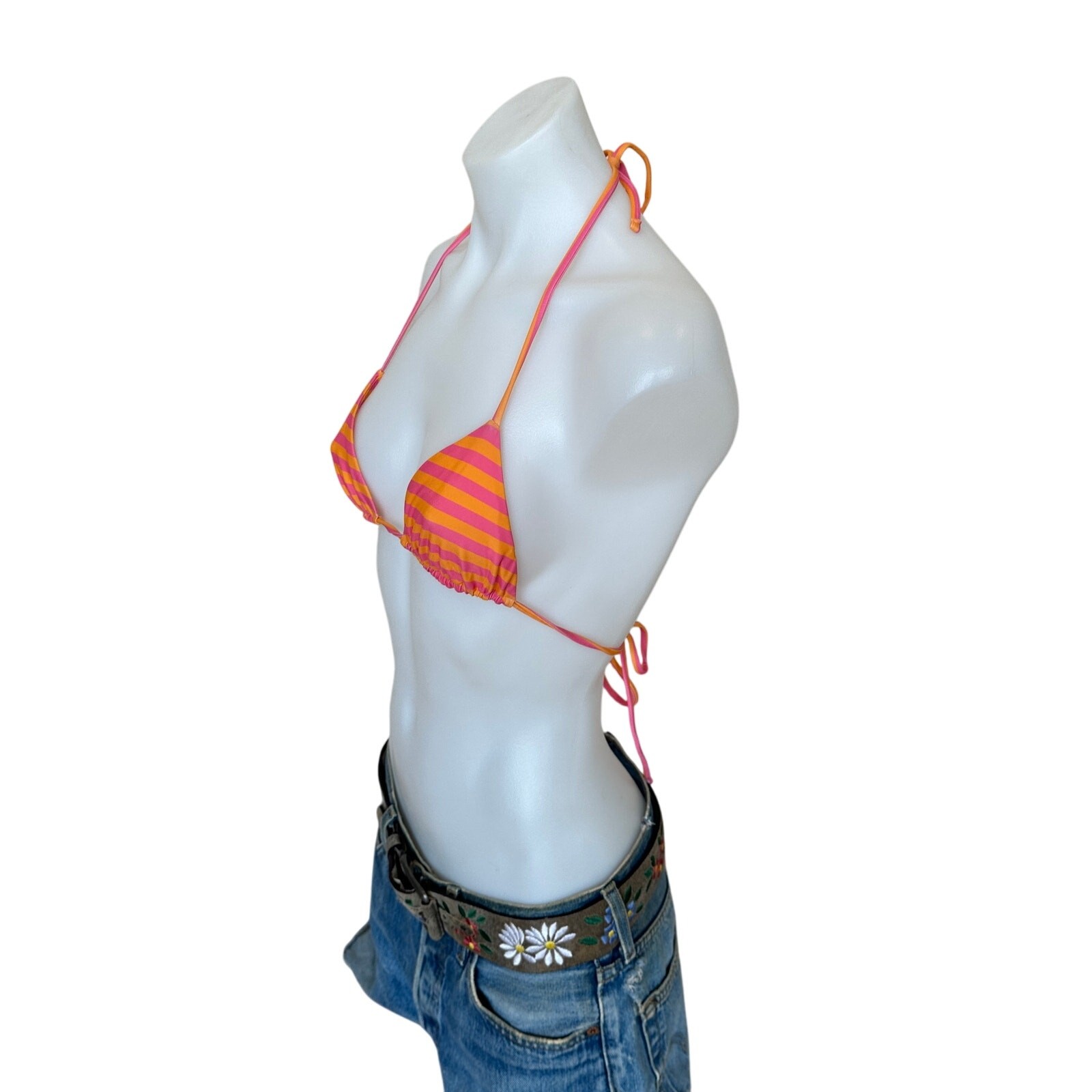 Lovers + Friends Striped Triangle String Bikini T… - image 6