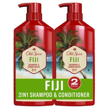 Mens 2-In-1 Shampoo and Conditioner Set, Fiji, Coconut Tropical Wood Scent, fo