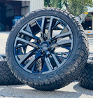 22" Black 2026 Chevy Silverado Tahoe 2025 GMC Sierra Wheels Rims Tires 84799395