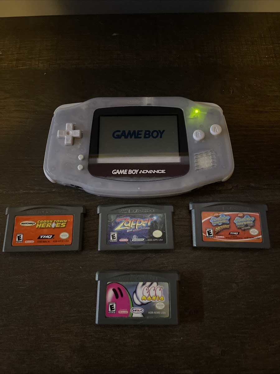 VTG Nintendo Game Boy Advance Handheld Console AGB-001 Glacier