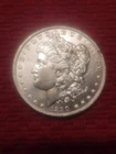1890 Morgan Silver Dollar Uncirculated with old Cleaning