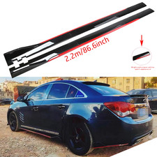 For Chevorlet Cruze Glossy Black Red 86.6 Side Skirt Extension Spoiler Splitter