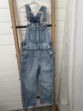 Gap Kids light Blue Denim Overalls Size M 8 Straight Leg Cotton Buckles classic