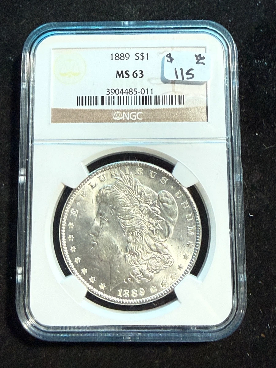 MS 63 Graded 1889 Year Morgan US Dollars (1878-1921) for sale | eBay