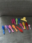 Barbie Shell Brushes 1990s Pink Blue Lot Vintage