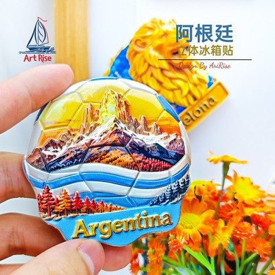 Argentina Fitz Roy 3D Tourist Souvenir Resin Refrigerator Fridge Magnet Craft