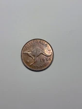 Australia 1964 Y. Penny-high grade- QE11 pre decimal Coin#Np-3💣💣