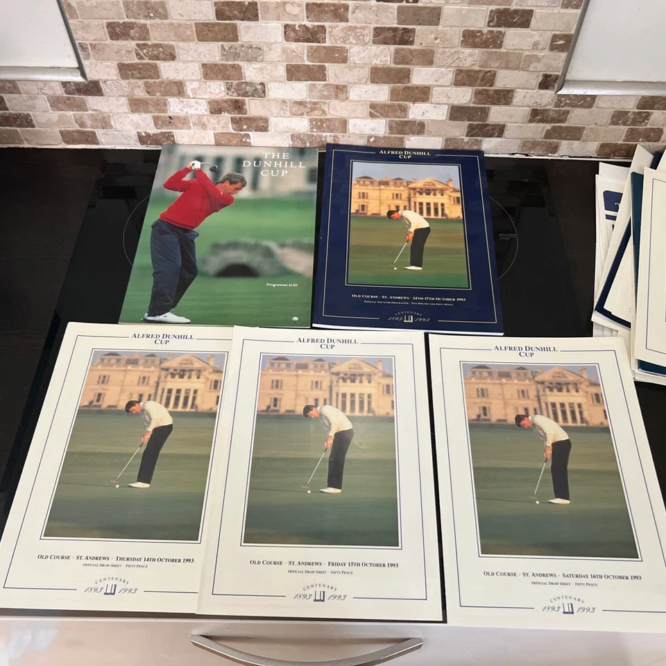 JOBLOT COLLECTION OF ALFRED DUNHILL CUP GOLF PROGRAMMES/DRAWSHEETS 1990-1995 - Image 2 of 4