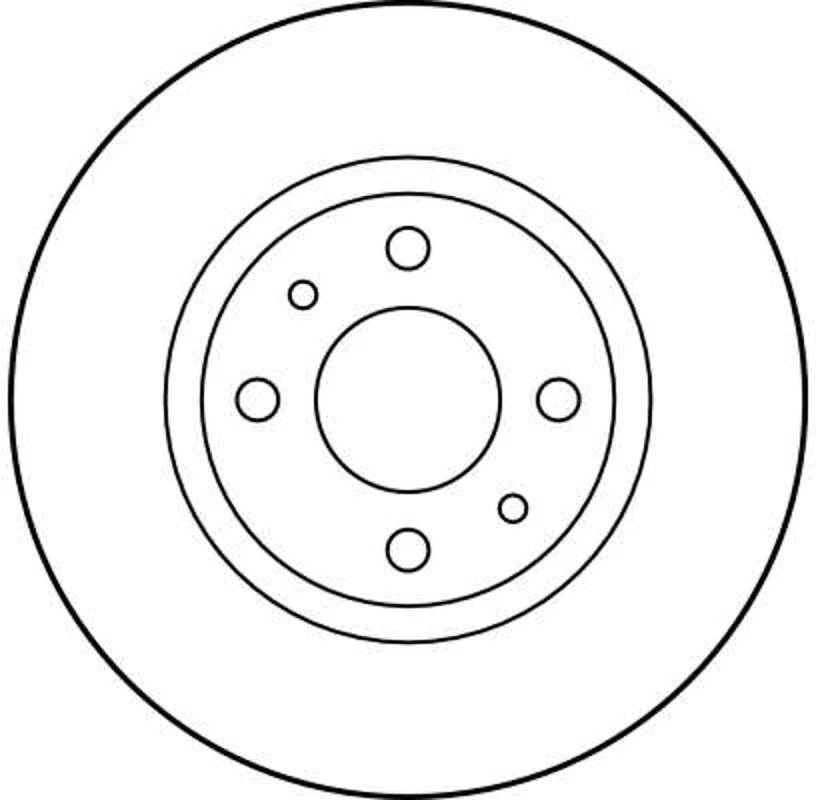 Jeu de 2 disques de frein TRW DF1747 - Photo 4/4