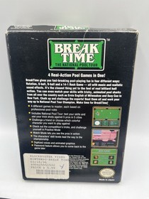 Break Time: The National Pool Tour (Nintendo, 1993) NES CIB COMPLETE