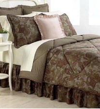 Rare Ralph Lauren Hayden Paisley Green Brown Purple Full QUEEN COMFORTER 96x94