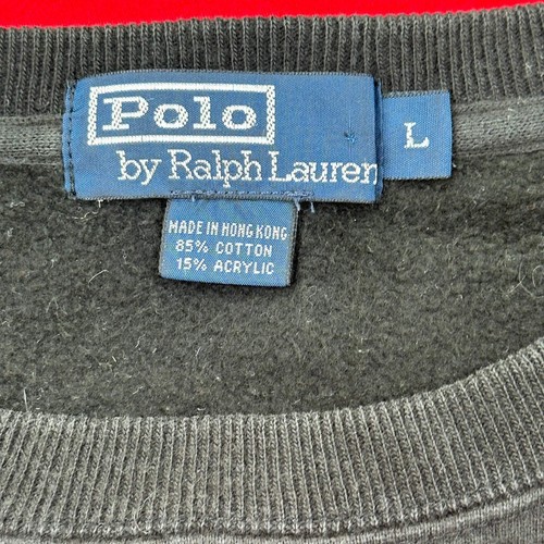 Polo By Ralph Lauren Felpa a Righe - Grande Nero Acrilico - Foto 3 di 7