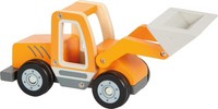 Small Foot Wiellader Met Schep Van Hout, Speelvoertuig Met Scheparm En Rubberen