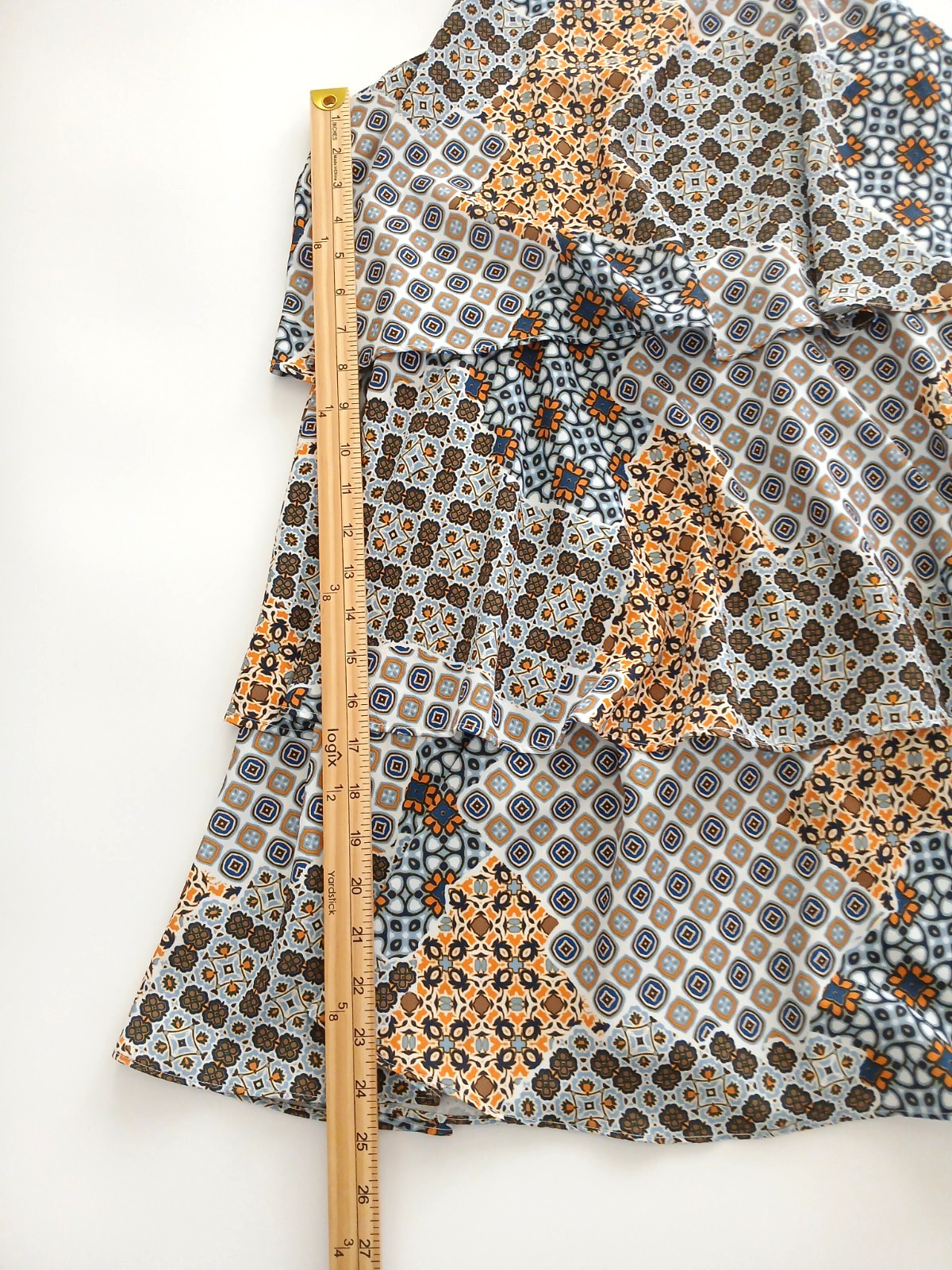 Copper Key Fun Geometric Pattern  Multi-Colored T… - image 9