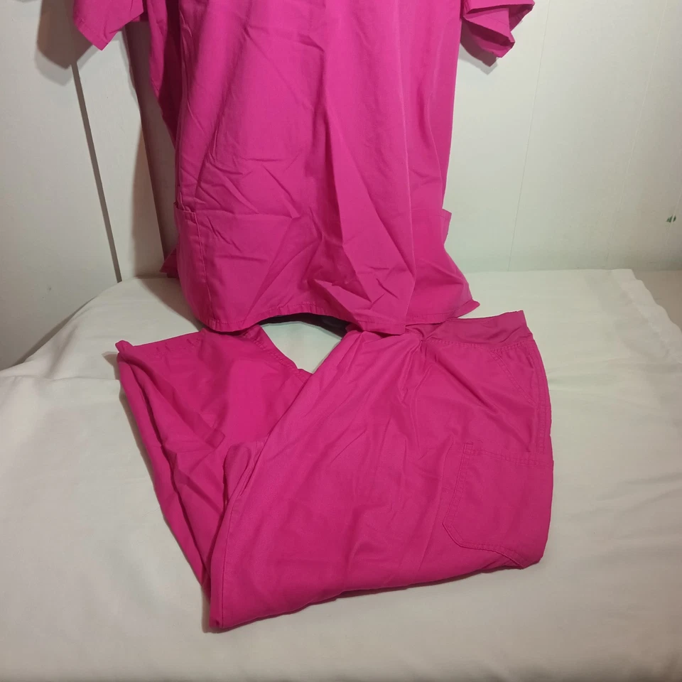 Conjunto Médico UA Rosa Top e Parte Inferior Para Mujer Talla 3XL XXXL Foto 2 de 4