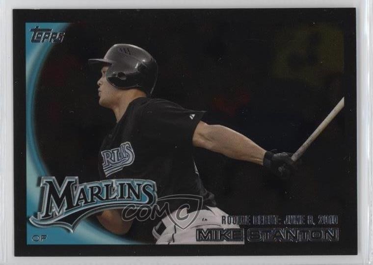 2010 Topps Update Debut Wal-Mart All-Black Giancarlo Stanton Mike Rookie RC 13ey