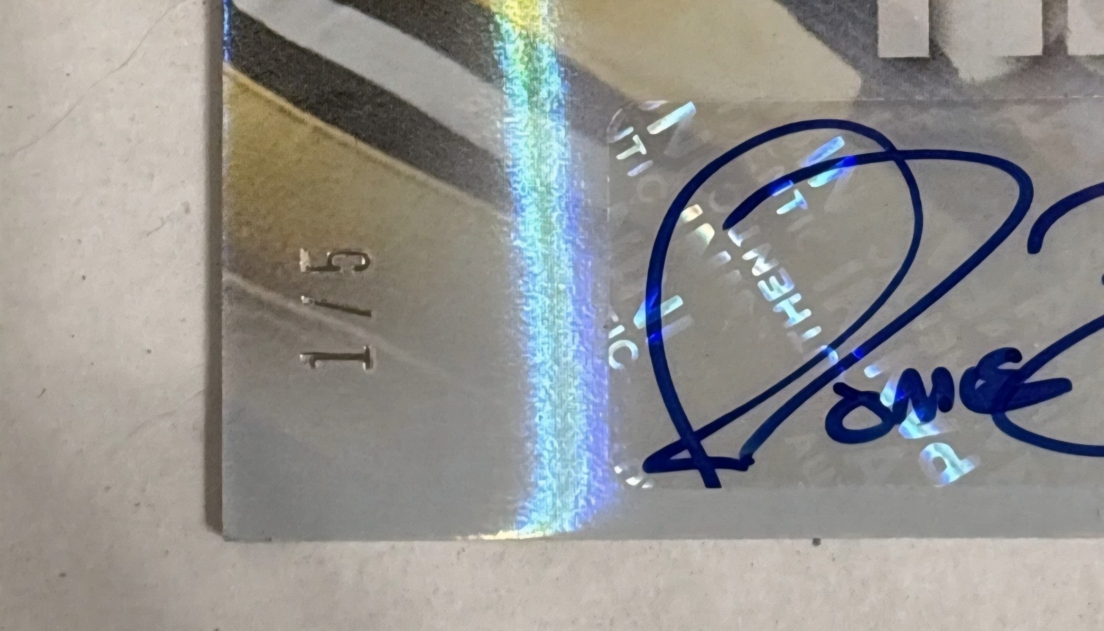 Jerome Bettis Game Used Helmet Auto 1/5 Steelers Rams view 3