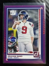 2025 Panini Donruss Graham Gano Purple Press Proof #230 New York Giants