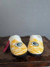 Green Bay Packers Womens Peak Slide Slippers FOCO Size Large 9-10 NWT NFL House