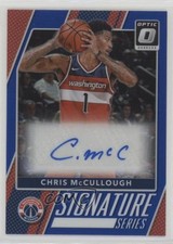 2017 Donruss Optic Signature Series Blue Prizm 11/25 Chris McCullough Auto 7fb