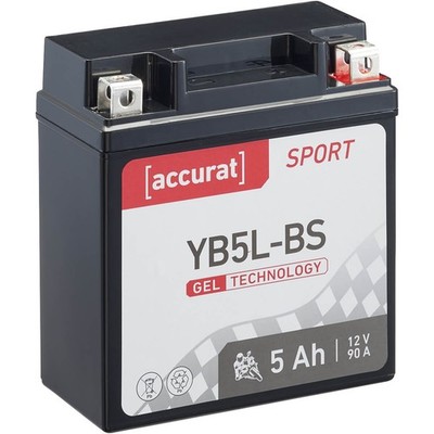 Motorradbatterie YB5L-B Gel 12V 5Ah Roller Batterie Motorrad Akku Motorroller