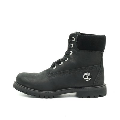 Timberland Damen A1KHH Boots Schwarz Nubukleder Boot Schnürstiefel EU 37.5