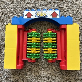 Vintage Lego Duplo Car Wash Pieces, 2003 From Set 5696, Arch And Brushes