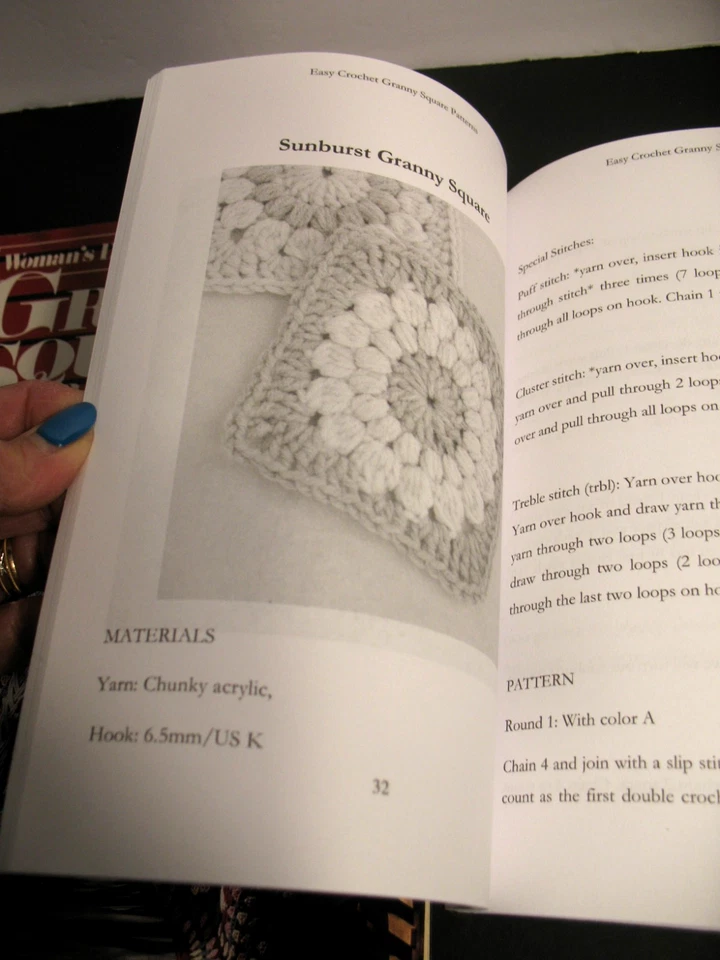 EASY CROCHET GRANNY SQUARE PATTERNS BEGINNERS & WOMAN'S DAY GRANNY SQUARES 1987 - Image 3 of 4