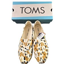 TOMS Alpargata Buckthorn Brown Abstract Cow Ortholite Slip-ons Women's Size 8