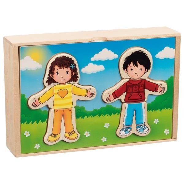 ГОКи Anziehpuppenpuzzle Юнге Девушки Anzieh Ankleidepuzzle Lernpuzzle Треп 3290₽