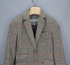 Joules Aster Tweed Jacket Womens 4 UK 8 XS Houndstooth Country Hacking Blazer