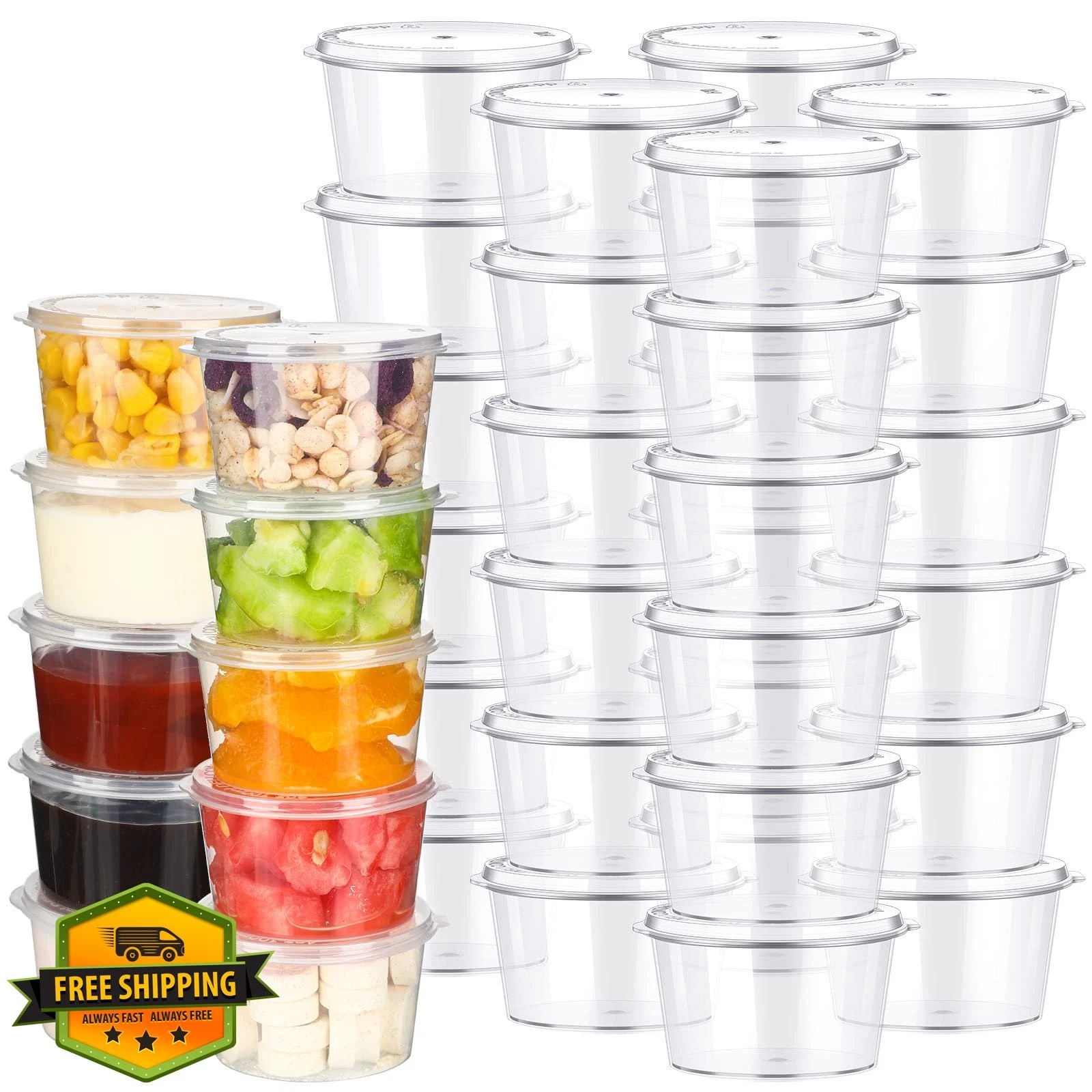 Didaey 4oz Baby Food Storage Containers 100 Pcs Hinged