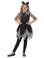 Smiffys Deluxe Midnight Cat Costume, Black (Size L)