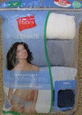 Hanes Ultimate Comfortsoft Bikini Pantie 4 Pack Style 47HUSK Size 8 XL NWT